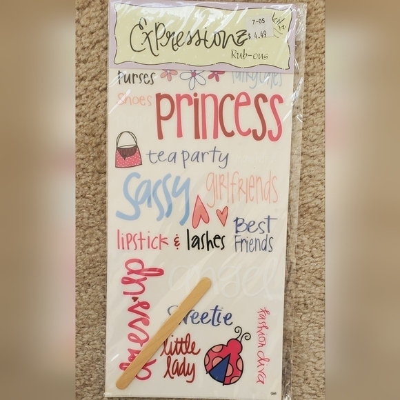 Assorted Rub-On Scrapbooking Stickers - Picture 7 of 11